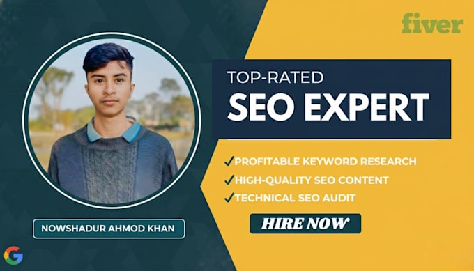 do keyword research, technical SEO, and write a user friendly content
