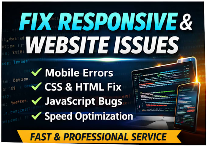 fix HTML CSS bugs and responsive issues