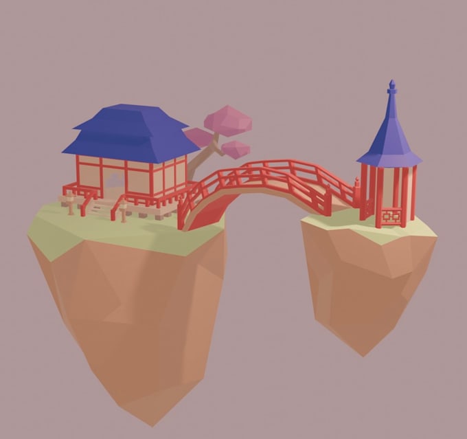 create low poly assets