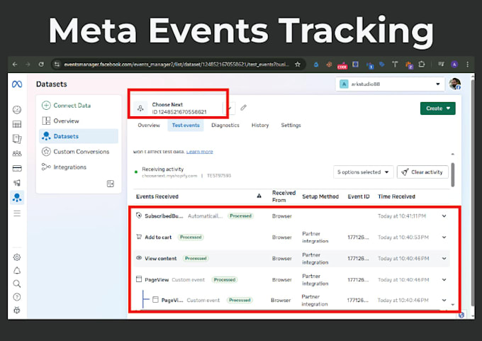 setup facebook pixel conversion API and ga4 serverside tracking via GTM