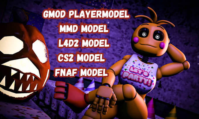 make fully custom sfm model, gmod playermodel, tf2 model, mmd model, l4d2, fnaf