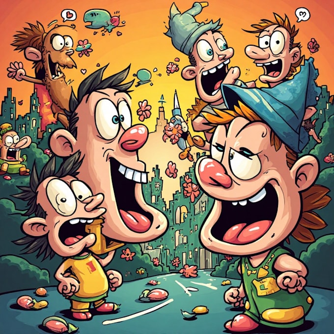 draw custom comic illustrations and panels