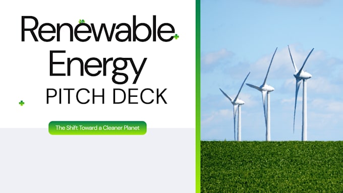 create renewable energy pitch deck solar wind project deck