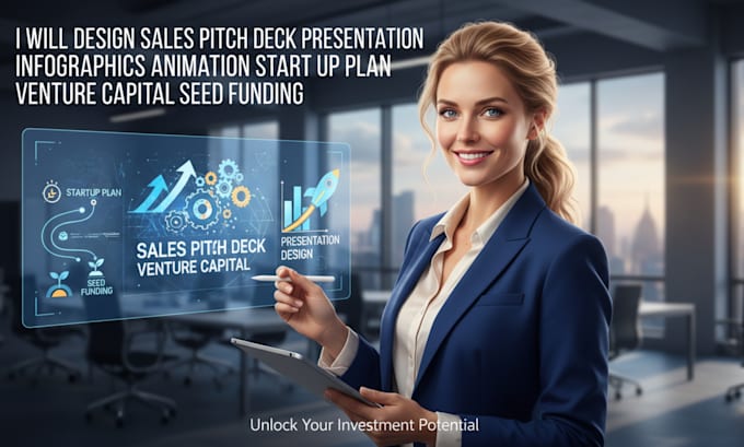 do sales pitch deck presentation infographics startup plan venture seed funding