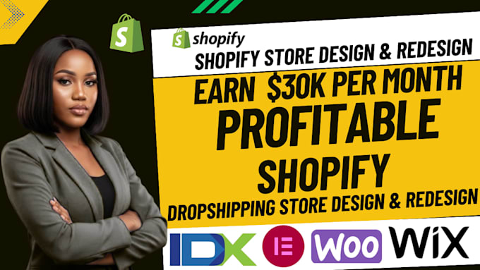 build shopify website or shopify dropshipping storre