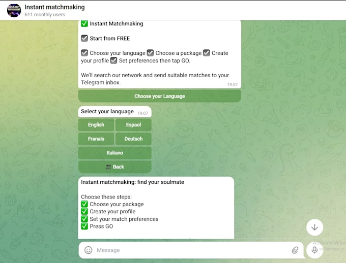 build a custom telegram chatbot or telegram automation bot