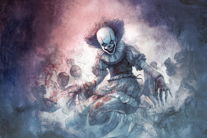 create a horror illustration
