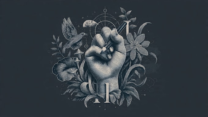 design a unique hand lettering and typography logo