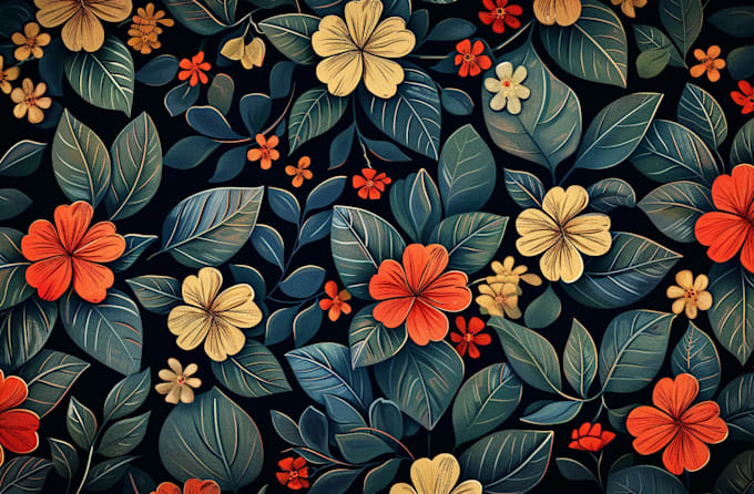 design seamless pattern, textile prints, floral patterns