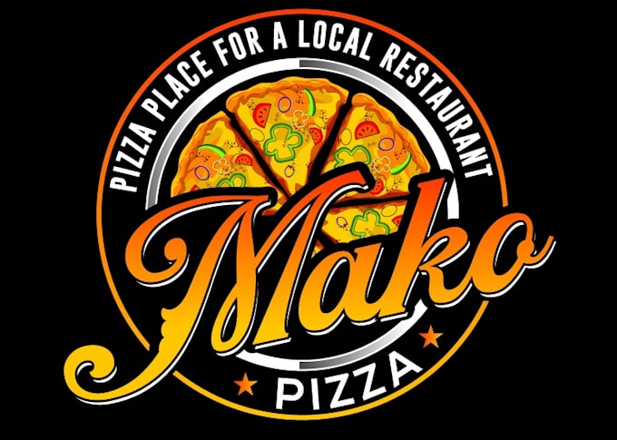 design excellent pizza logo with free vector file
