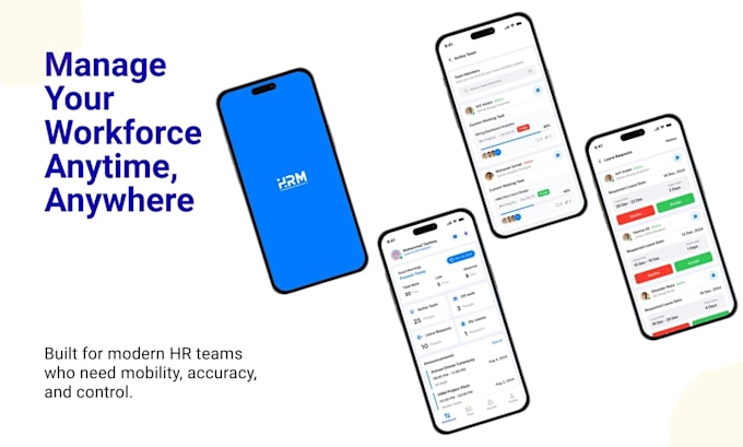 develop a custom hrms and automated payroll system with a mobile app