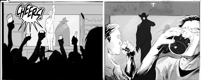 draw comic cover comic storyboard comic page retro comic
