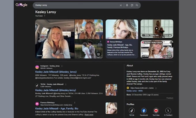 edit, create a google knowledge panel for any category