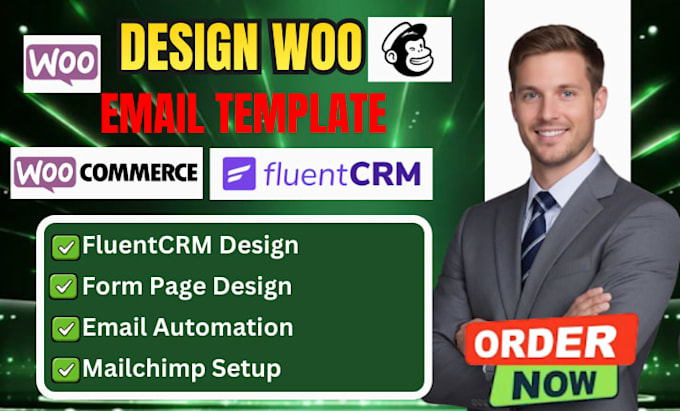 setup woocommerce mailchimp forms integration fluentcrm forms design automation