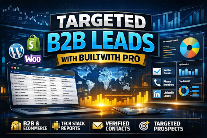 generate targeted b2b leads using builtwith pro