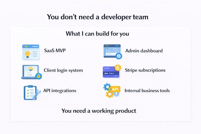 develop a custom saas web application or dashboard