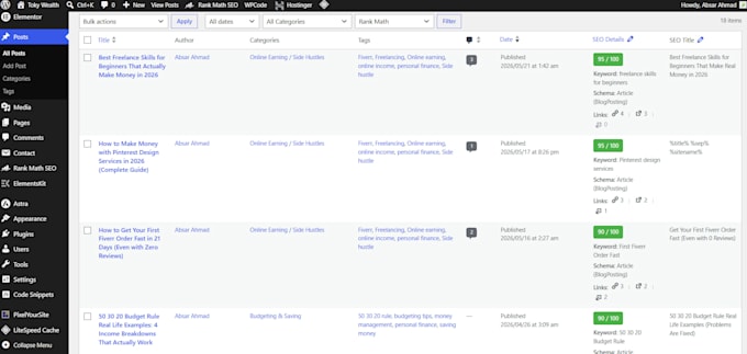 optimize your wordpress site for on page SEO and performance