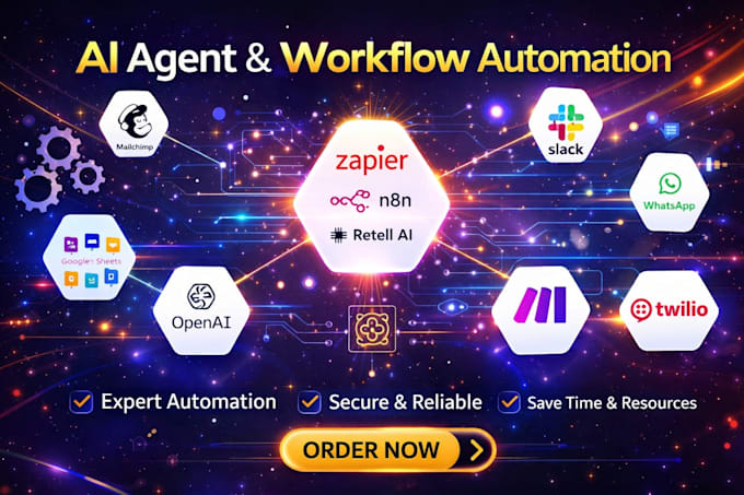 set up ai agent, vapi ai, chat bot, makecom, zapier and n8n workflow automation