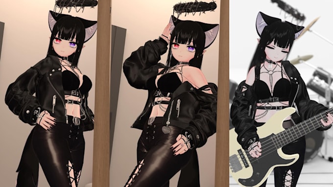 custom furry vrchat avatar vrc avatar vr character features facial expression