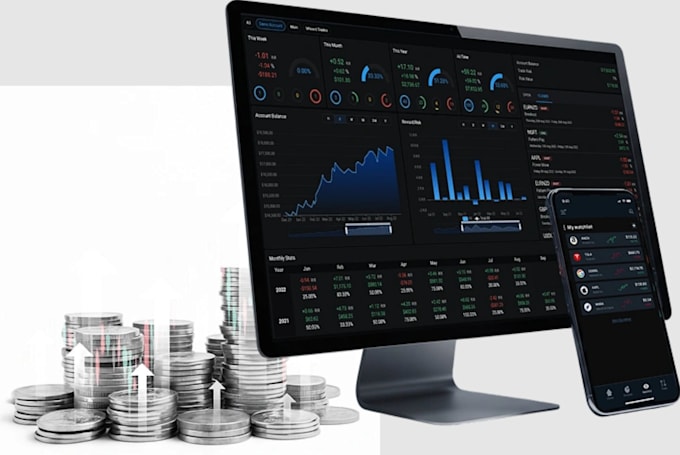 develop forex trading website, stock trading app, forex broker CRM