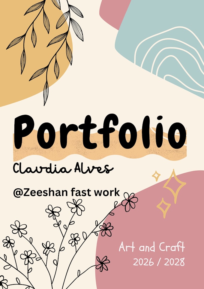 create modern business cover page design