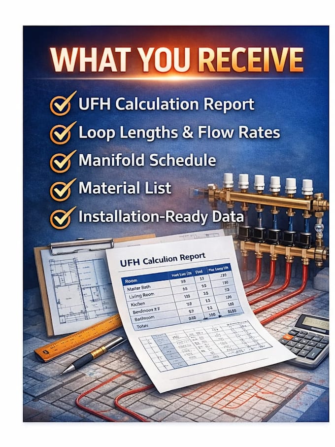 do underfloor heating load calculations