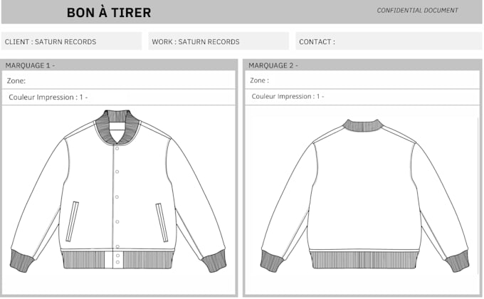 design technical drawing and tech packs