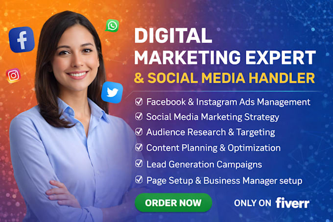 be your digital marketing expert and social media handler