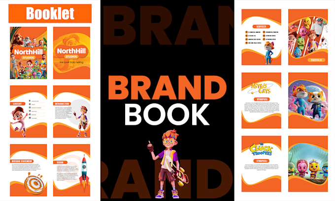 design modern brand identity guidelines and brand book