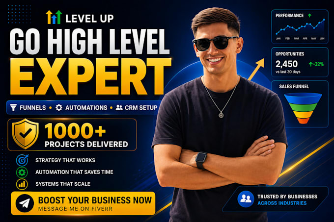 be your gohighlevel expert, ghl website and funnel, ghl landing page, automation