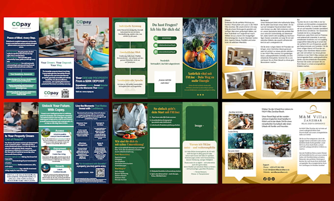design bifold, trifold brochure or catalog