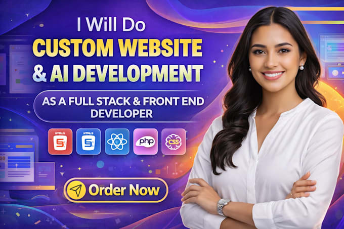 do software development, custom website backend, front end web developer