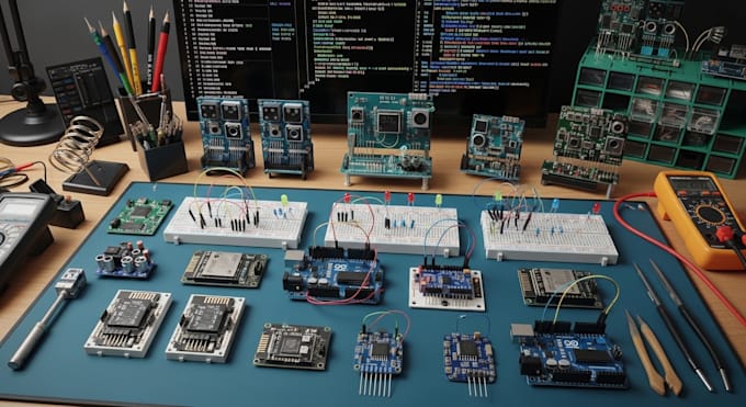 do arduino, esp32 coding, sensors integration and projects