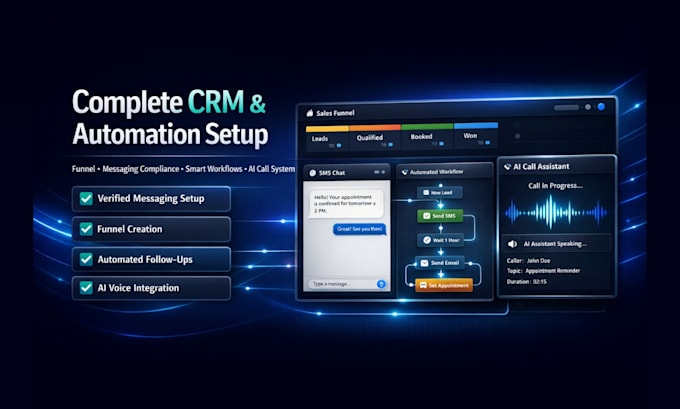 setup gohighlevel a2p 10dlc ghl funnel workflow vapi ai automation
