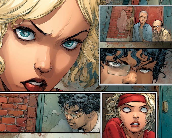 draw a professional comic book page or custom manga sequence