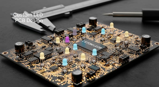 create custom led pcb for lighting, display, and drivers