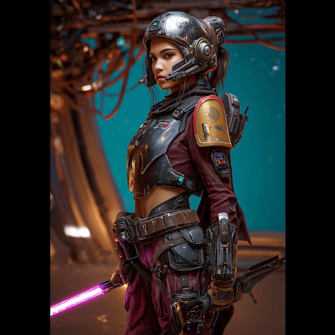 draw your star wars sci fi character art