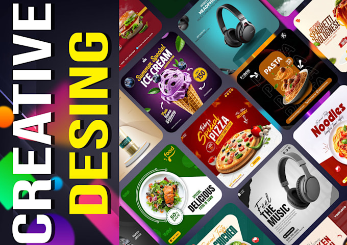 do social media post desing, facebook ad desing, meta ads desing
