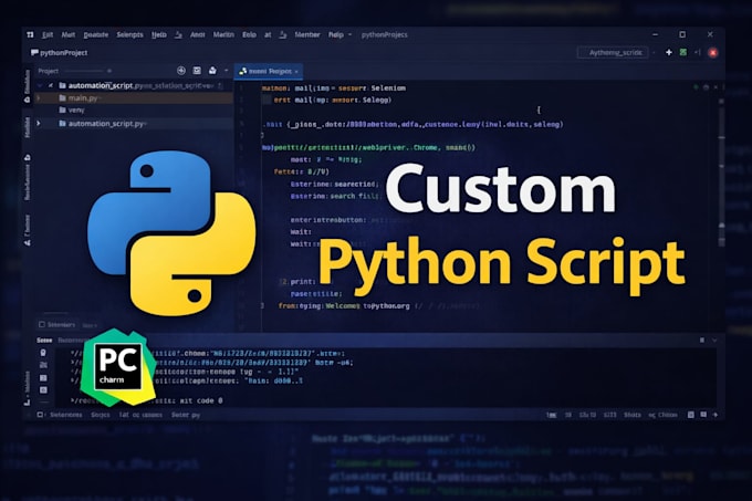create custom python scripts program, automation tools, bots, and software