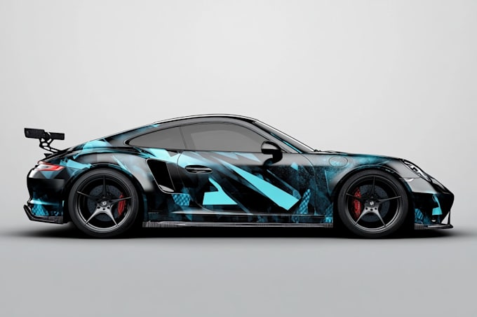 design a custom vehicle wrap, cars, pickups, trailers,