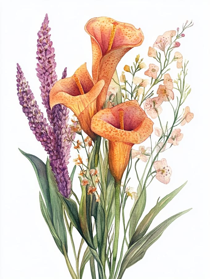 design hand drawn botanical line art