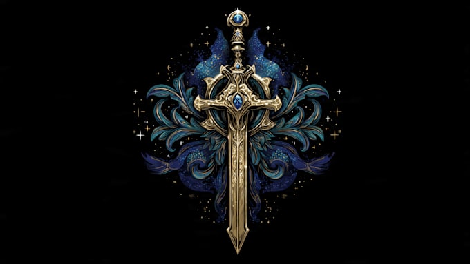 design awesome rpg fantasy or sci fi logo for you