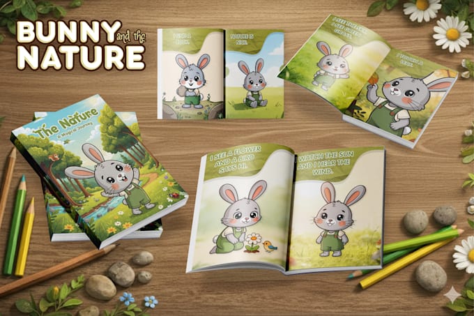 create vibrant children book illustrations and storybook covers