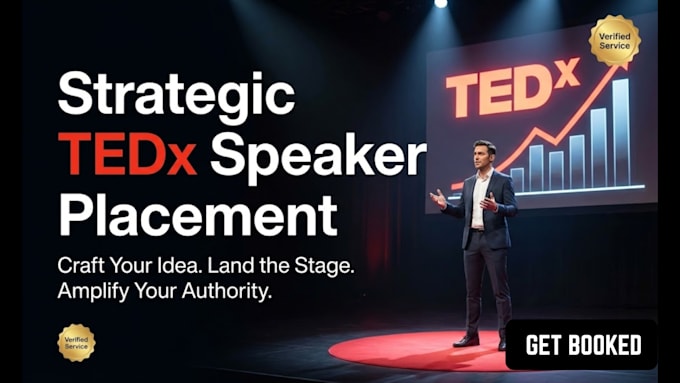 be your strategic tedx speaker placement agent and publicity specialist