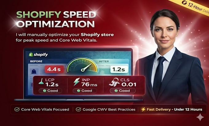 optimize your shopify store speed, fix bugs and boost performance SEO