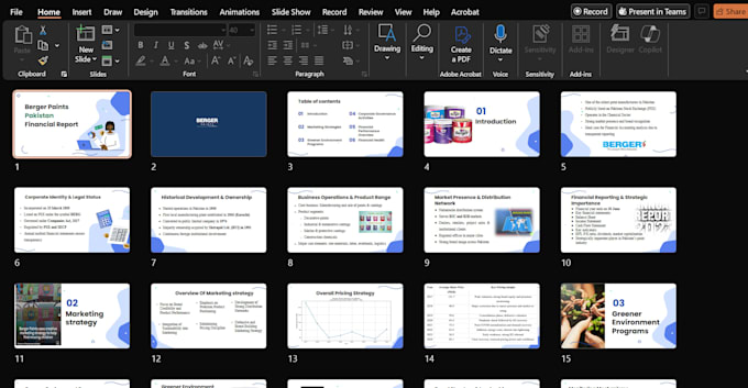 design professional eye catching powerpoint or google slides presentation