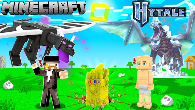 create minecraft, hytale 3d models, animations for mobs, items, and characters