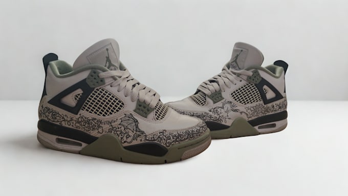 create and paint the most interesting shoe designs