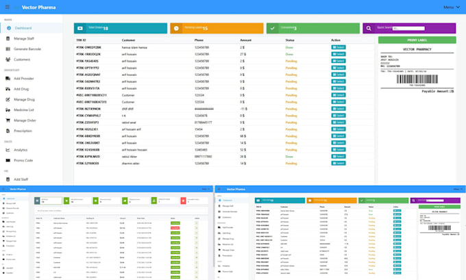 build smart pharmacy management system web applicatons