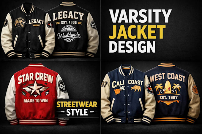 make premium custom varsity and letterman jackets for schools, teams, and brands